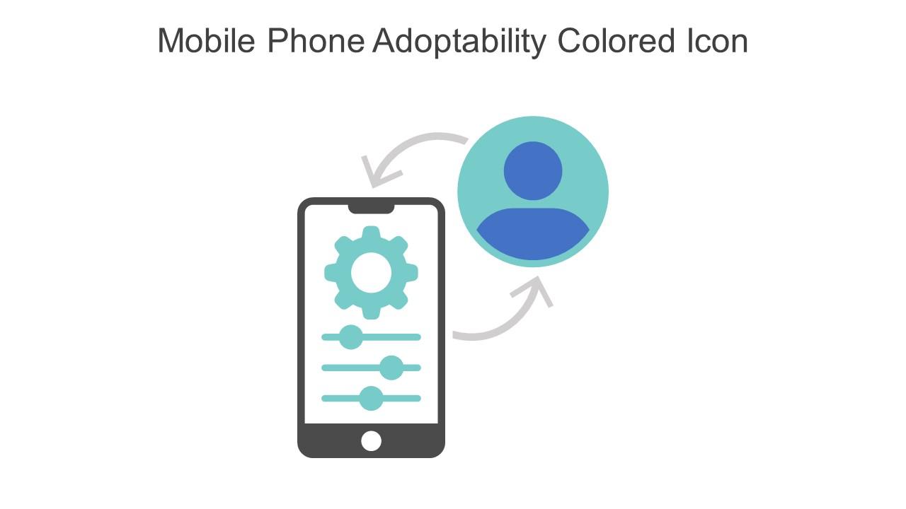Mobile Phone Adoptability Colored Icon In Powerpoint Pptx Png And Editable Eps Format Slide01