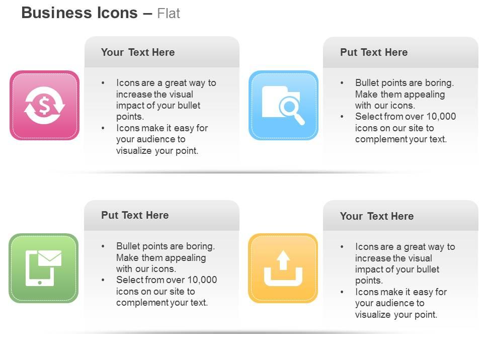 Mobile phone exchange output check ppt icons graphics Slide01