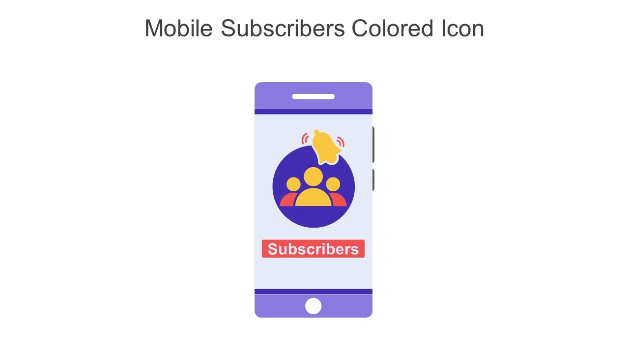 Mobile Subscribers Colored Icon In Powerpoint Pptx Png And Editable Eps Format