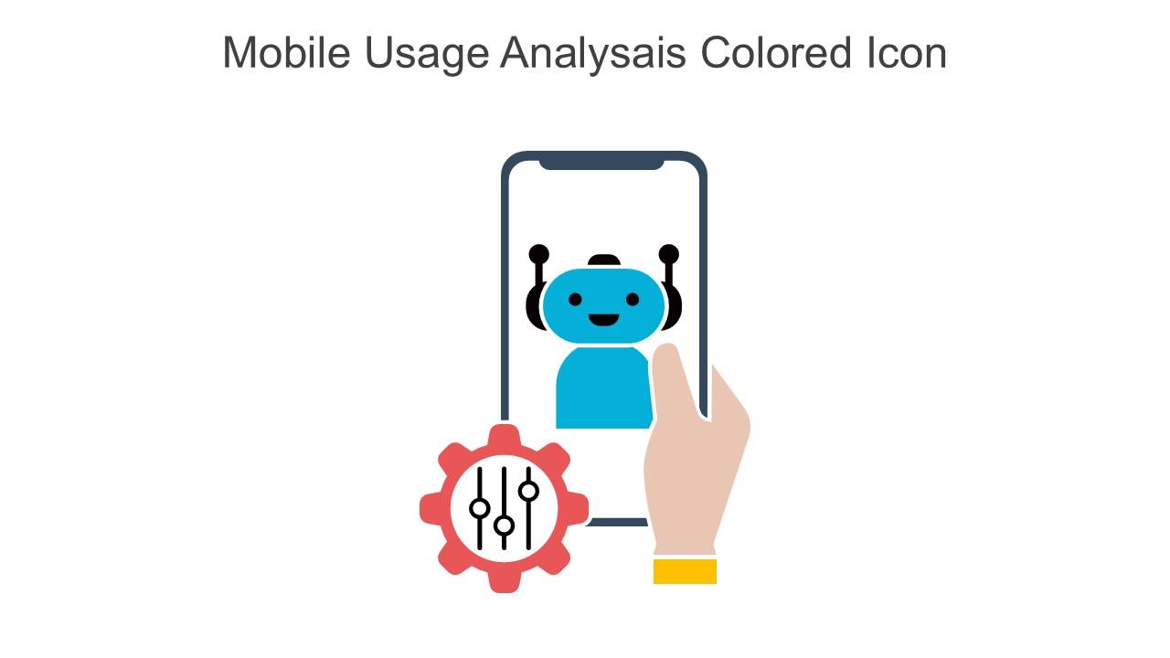 Mobile Usage Analysais Colored Icon In Powerpoint Pptx Png And Editable Eps Format