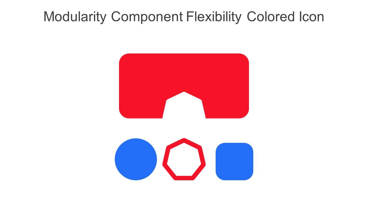 Modularity Component Flexibility Colored Icon In Powerpoint Pptx Png And Editable Eps Format