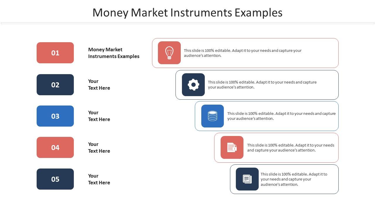Money market instruments examples ppt powerpoint presentation icon infographics cpb Slide01