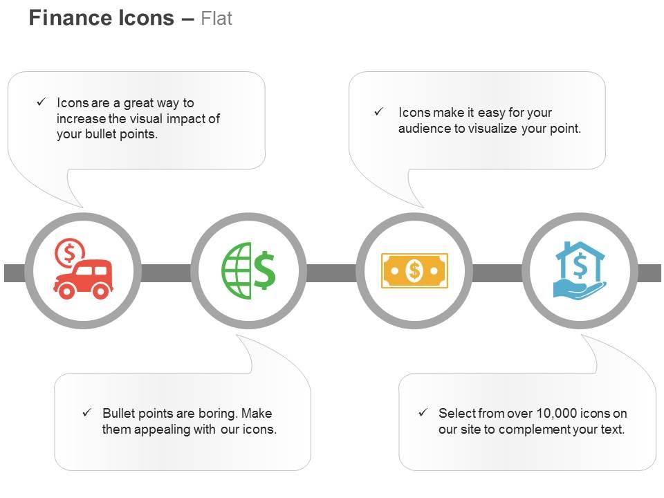 Money van global finances dollar banking solutions ppt icons graphics Slide01