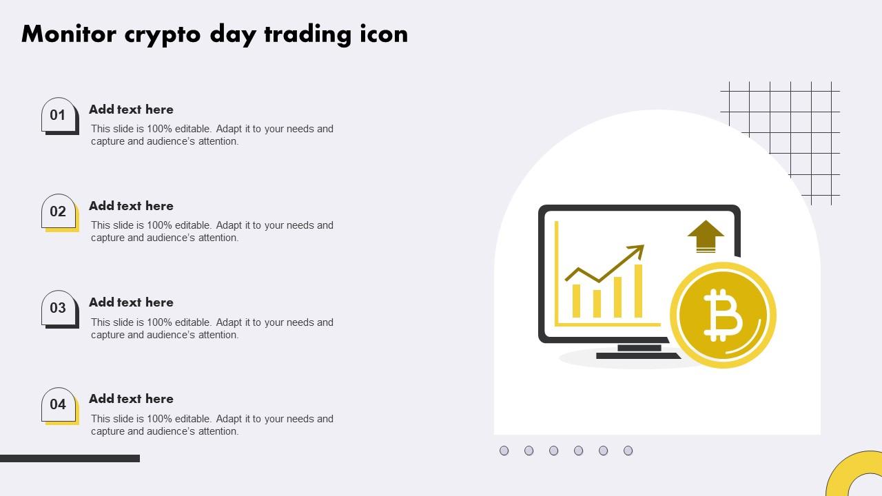 Monitor Crypto Day Trading Icon