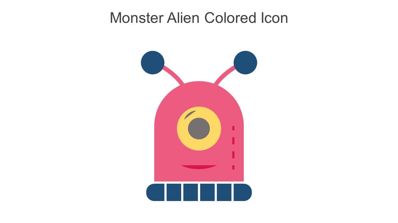 Monster Alien Colored Icon In Powerpoint Pptx Png And Editable Eps Format