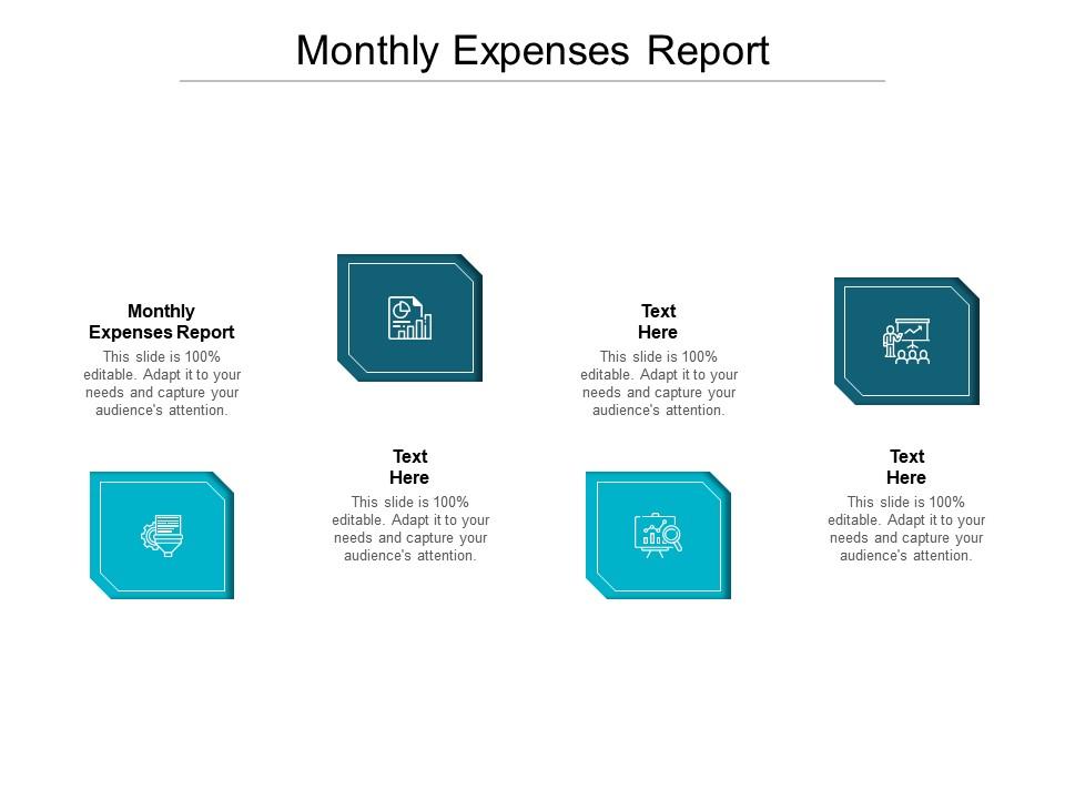 Monthly expenses report ppt powerpoint presentation icon show cpb Slide01