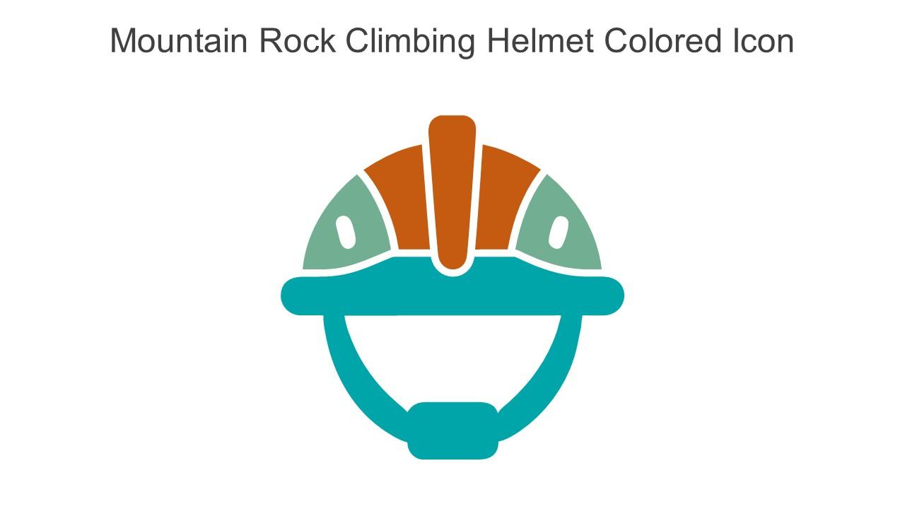 Mountain Rock Climbing Helmet Colored Icon In Powerpoint Pptx Png And Editable Eps Format