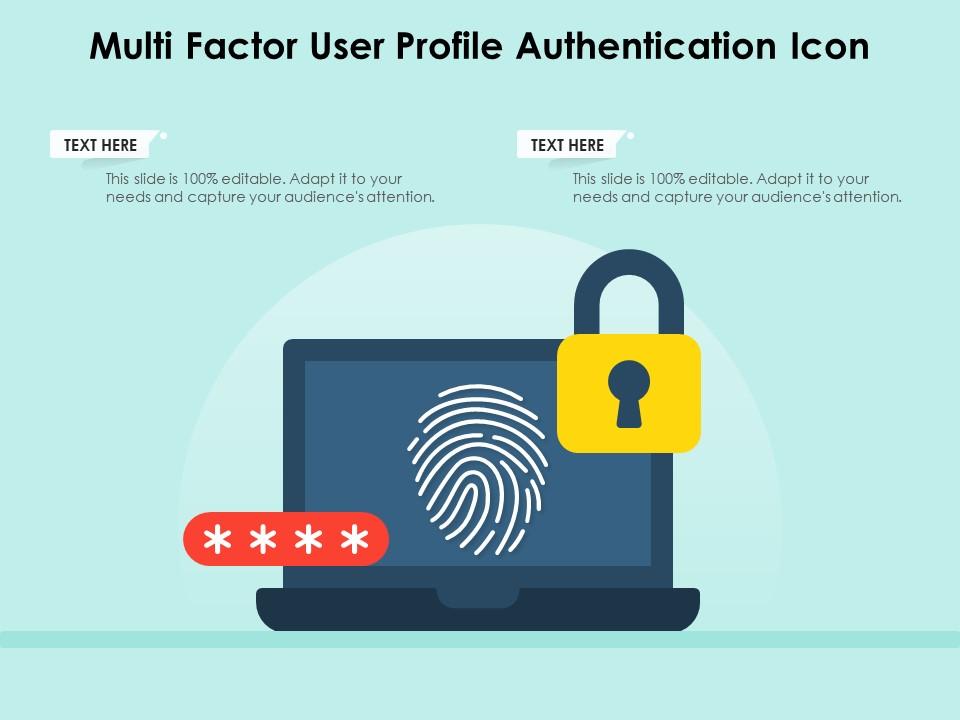Multi factor user profile authentication icon Slide01