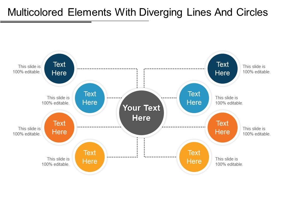 Multicolored elements with diverging lines and circles Slide01