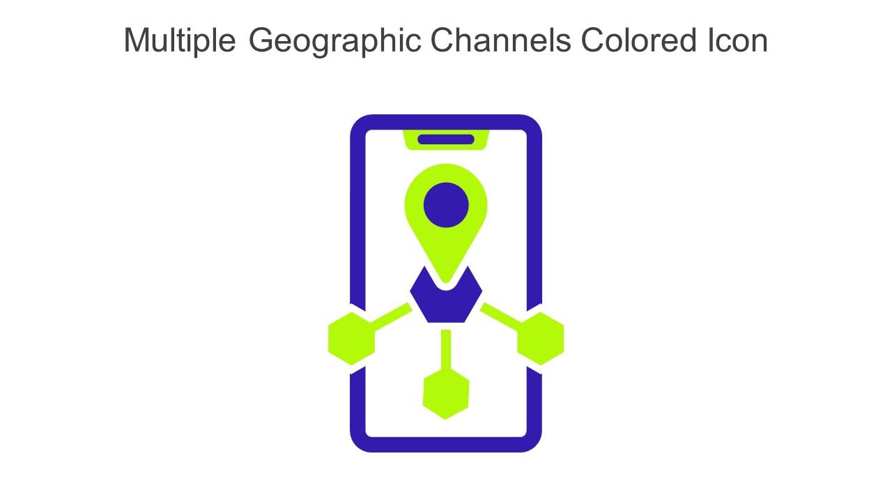 Multiple Geographic Channels Colored Icon In Powerpoint Pptx Png And Editable Eps Format