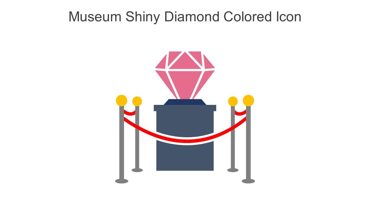 Museum Shiny Diamond Colored Icon In Powerpoint Pptx Png And Editable Eps Format