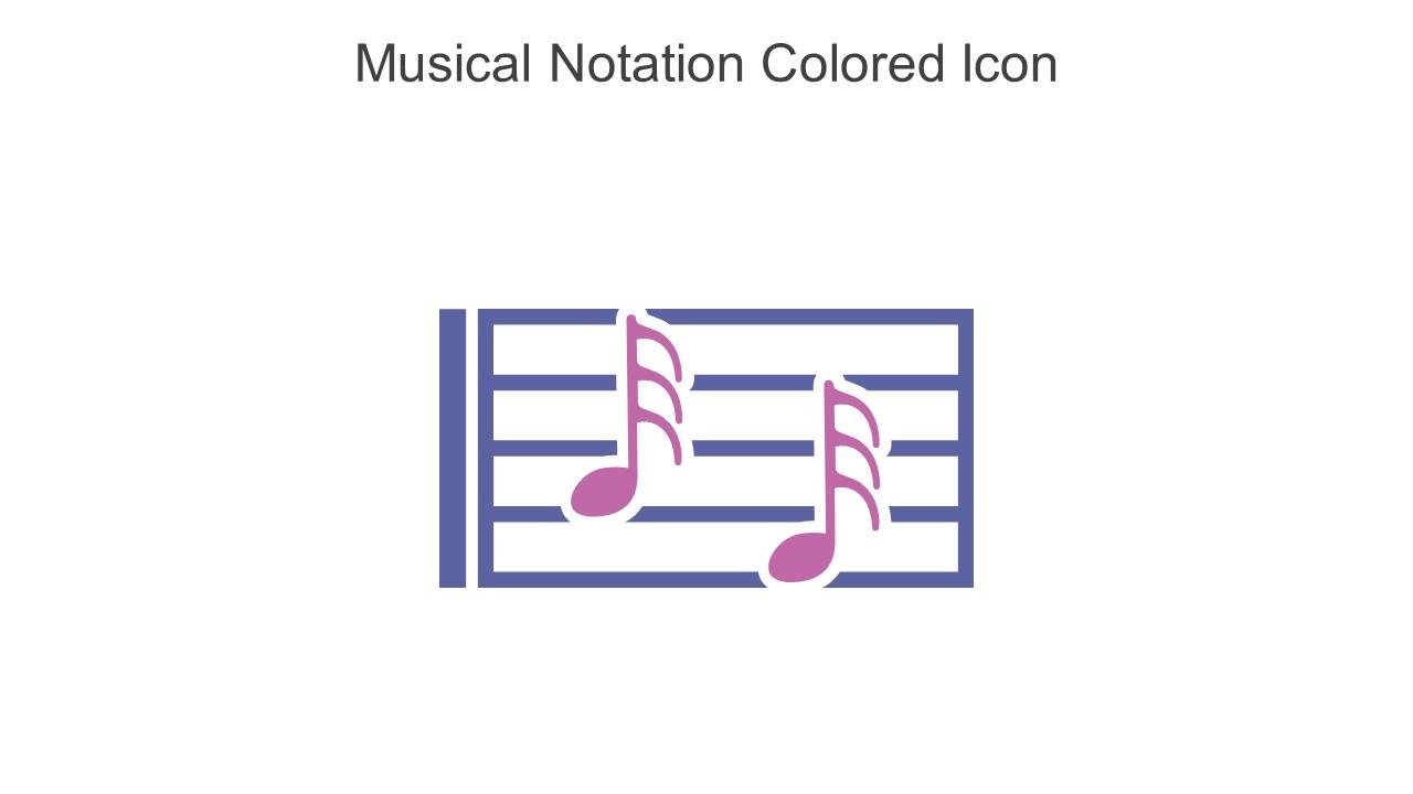 Musical Notation Colored Icon In Powerpoint Pptx Png And Editable Eps Format