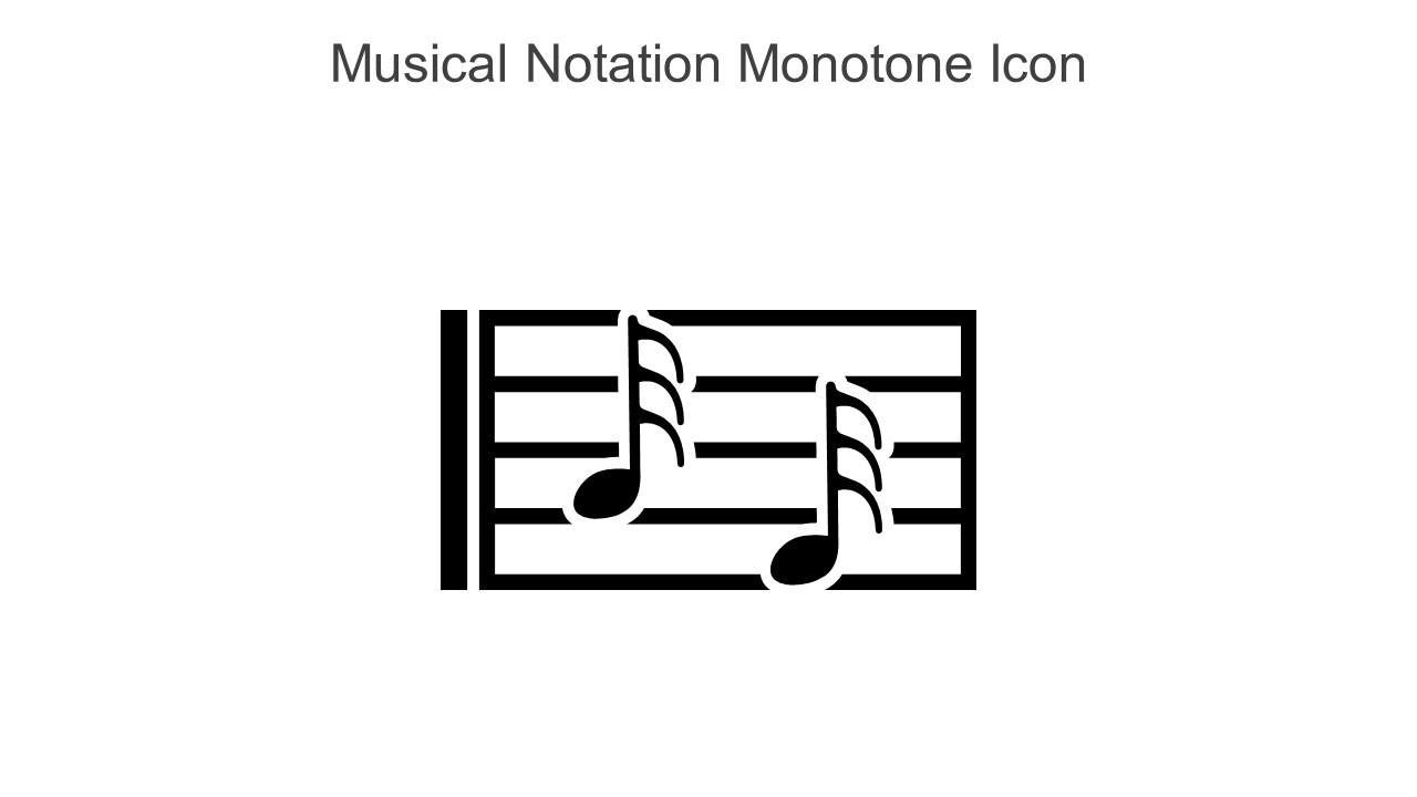 Musical Notation Monotone Icon In Powerpoint Pptx Png And Editable Eps Format