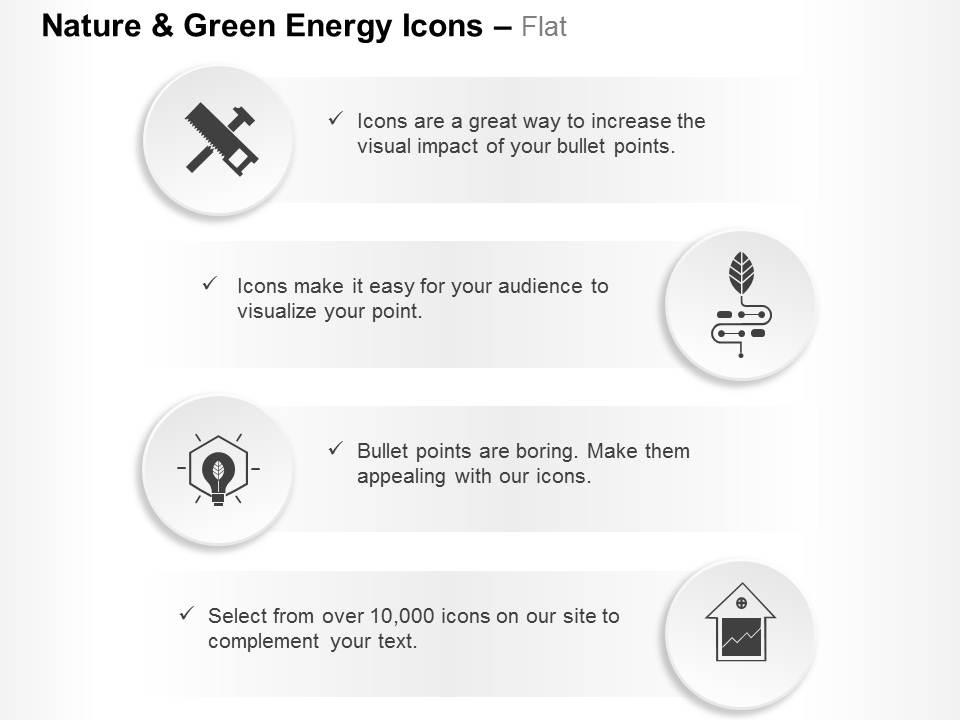 Nail saw green energy production power house ppt icons graphics Slide01