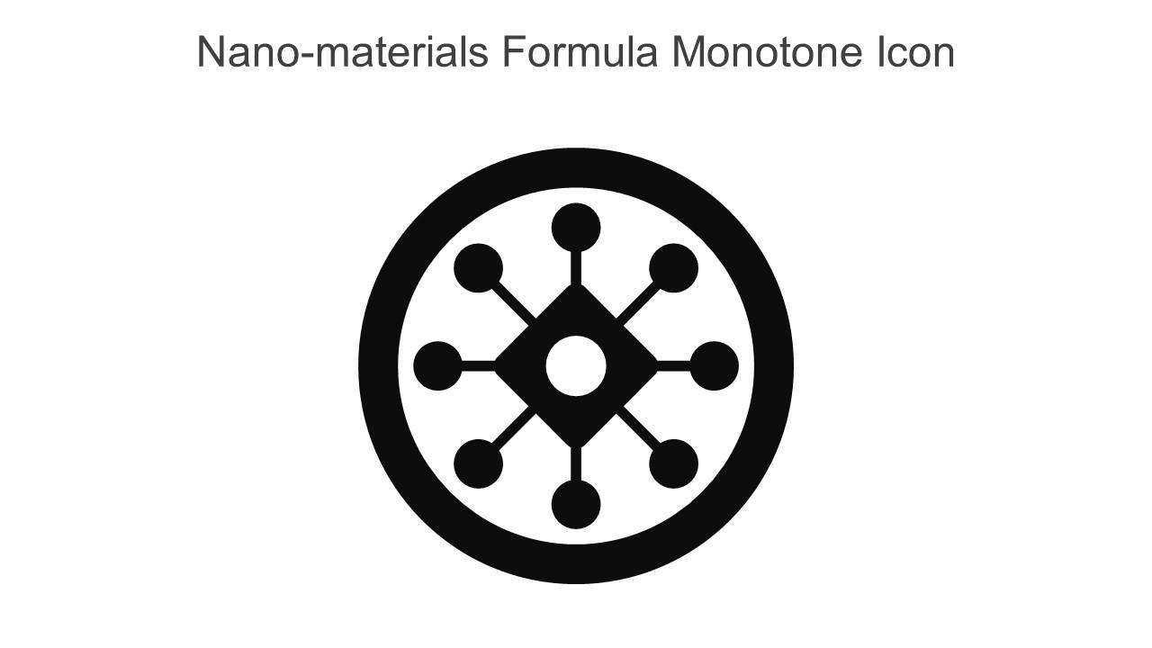 Nano Materials Formula Monotone Icon In Powerpoint Pptx Png And Editable Eps Format