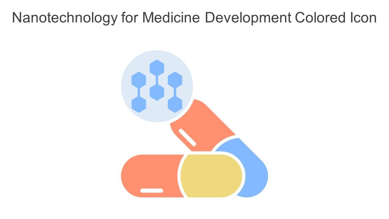 Nanotechnology For Medicine Development Colored Icon In Powerpoint Pptx Png And Editable Eps Format Slide01