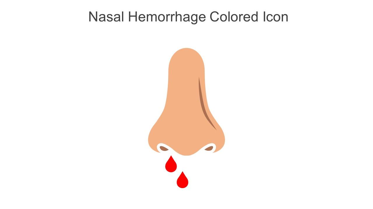 Nasal Hemorrhage Colored Icon In Powerpoint Pptx Png And Editable Eps Format