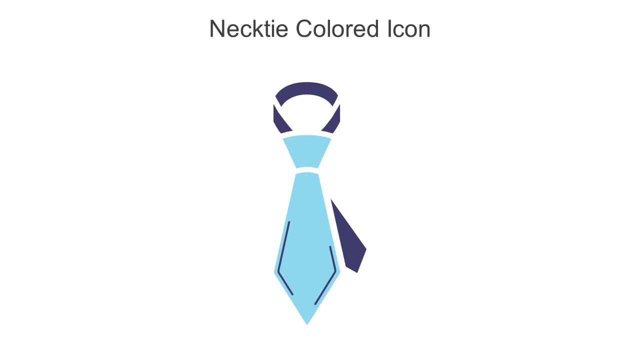 Necktie Colored Icon In Powerpoint Pptx Png And Editable Eps Format