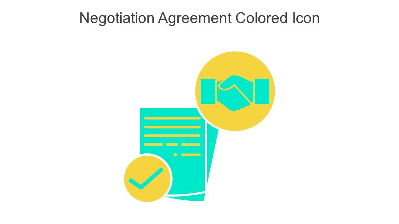 Negotiation Agreement Colored Icon In Powerpoint Pptx Png And Editable Eps Format