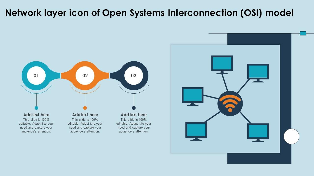 Network Layer Icon Of Open Systems Interconnection OSI Model Ppt Slide