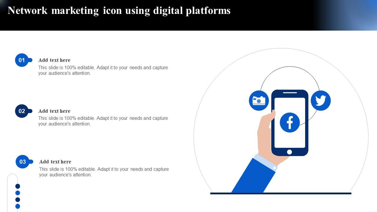 Network Marketing Icon Using Digital Platforms