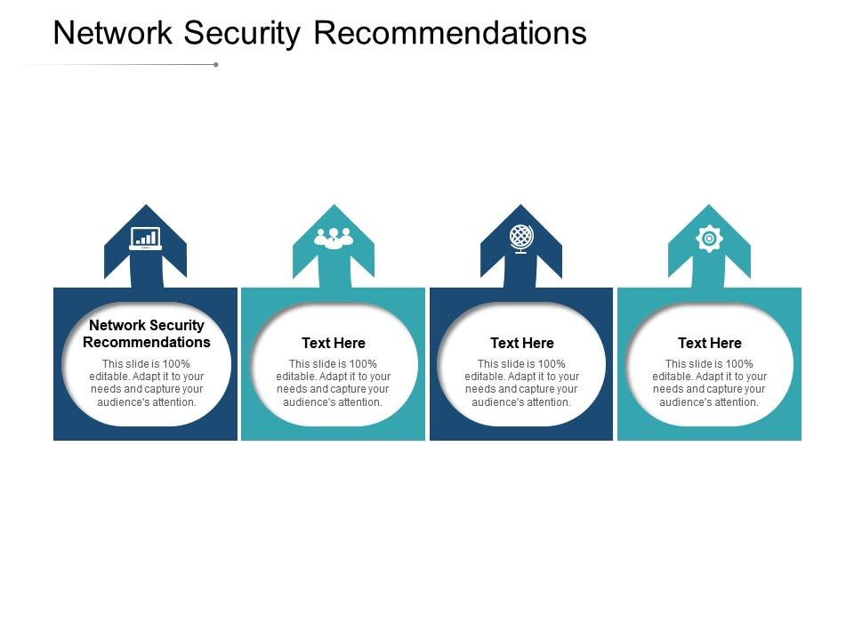 Network security recommendations ppt powerpoint presentation show icons cpb Slide01