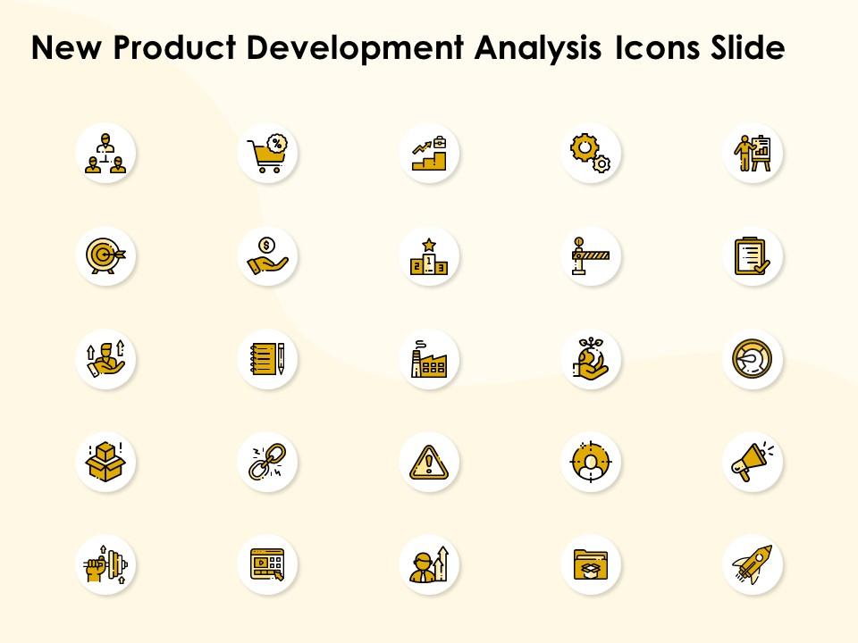 New product development analysis icons slide l1135 ppt designs Slide01