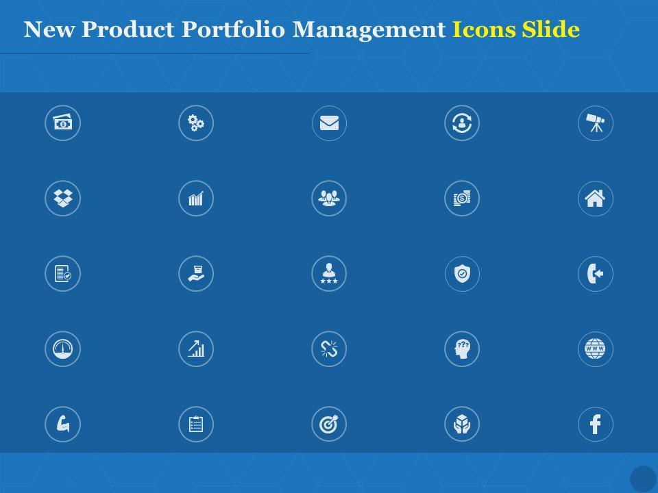 New product portfolio management icons slide ppt powerpoint slides Slide01