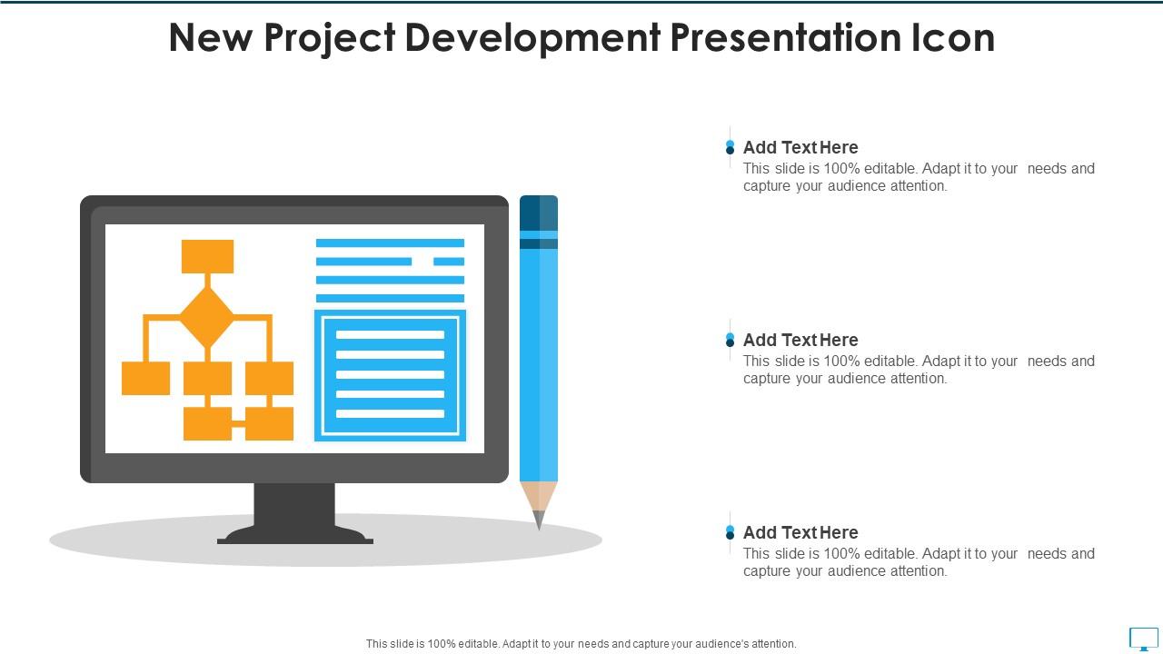 New project development presentation icon Slide01