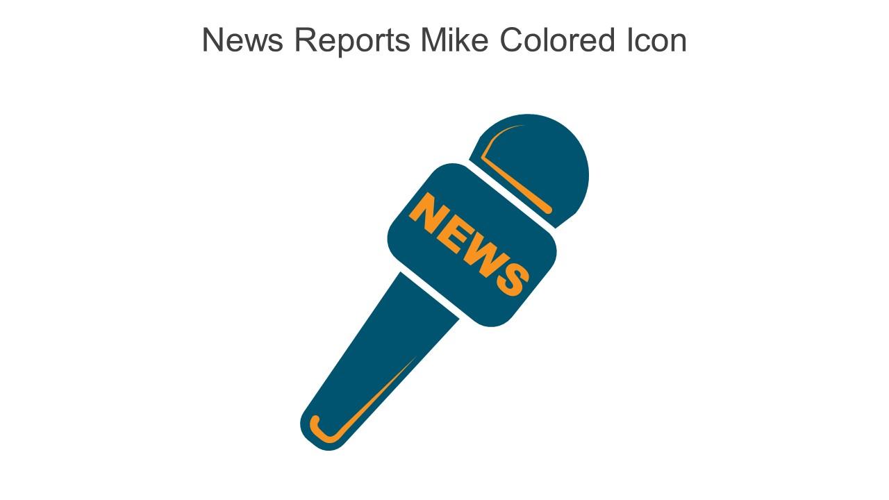 News Reports Mike Colored Icon In Powerpoint Pptx Png And Editable Eps Format