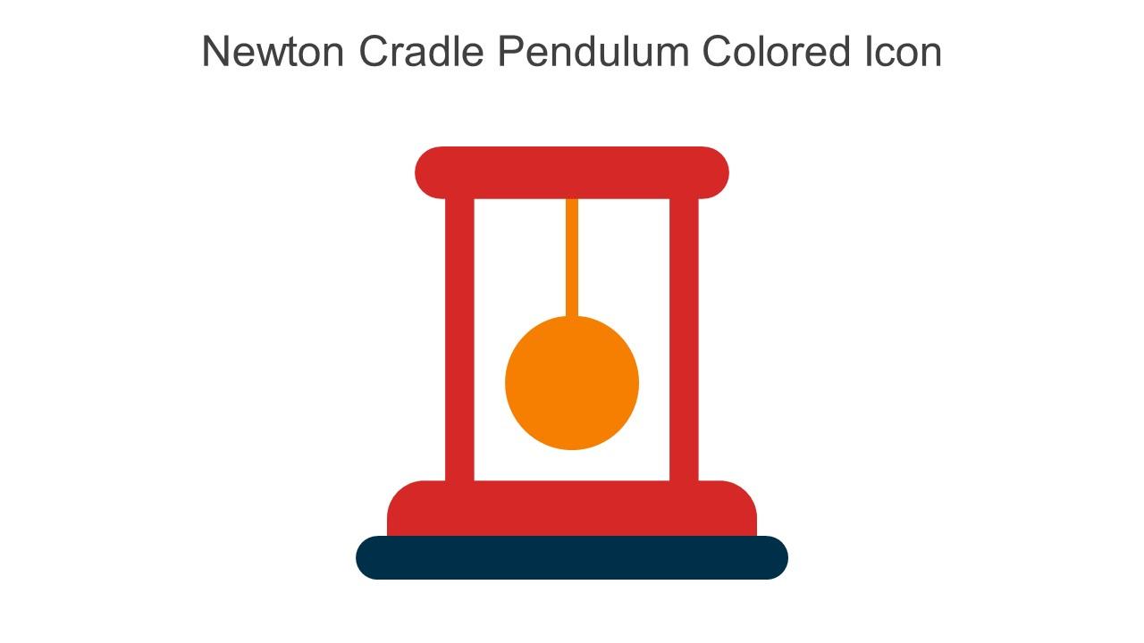 Newton Cradle Pendulum Colored Icon In Powerpoint Pptx Png And Editable Eps Format