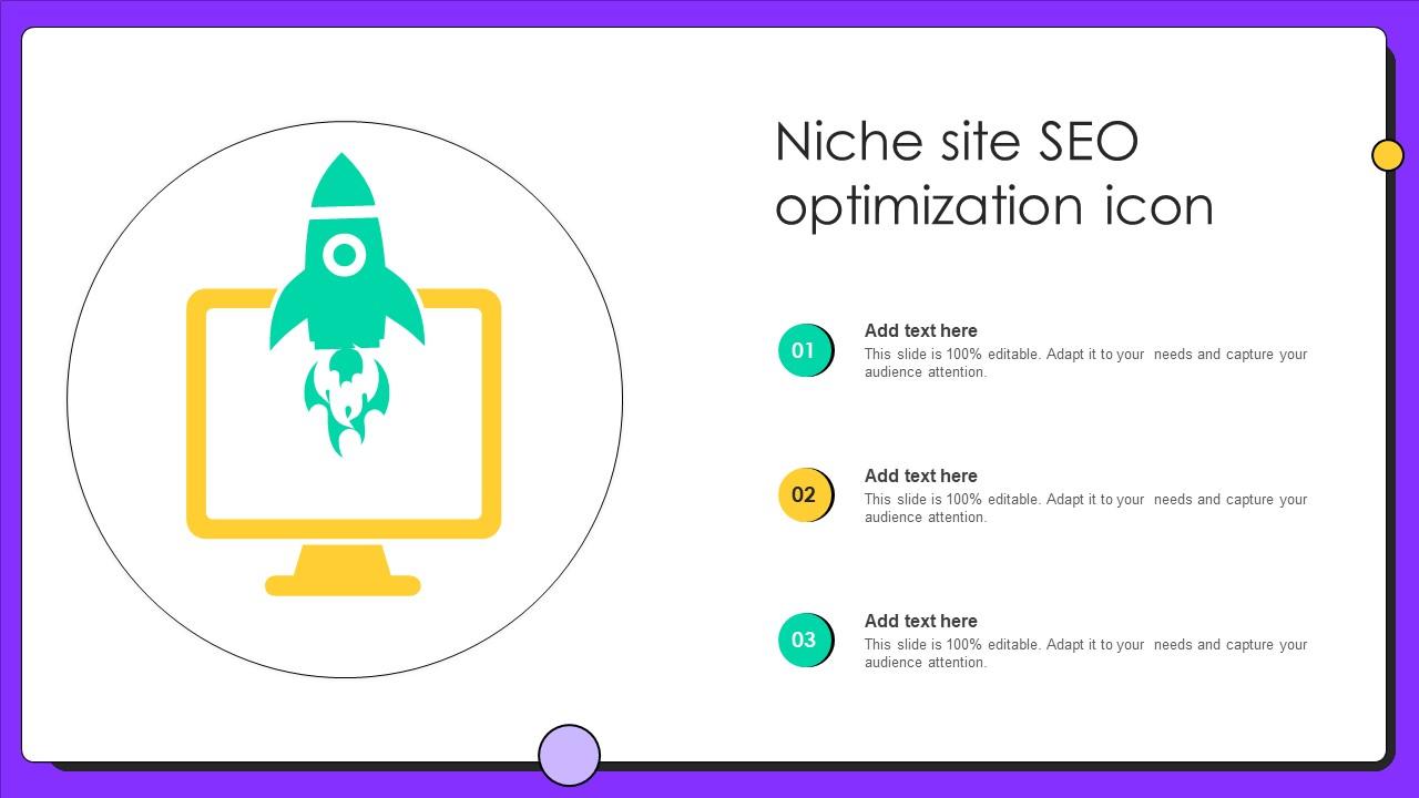 Niche Site Seo Optimization Icon Ppt Template