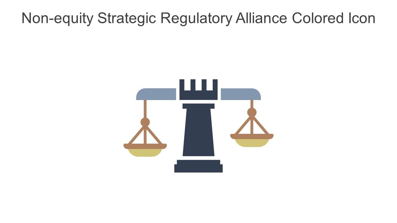 Non Equity Strategic Regulatory Alliance Colored Icon In Powerpoint Pptx Png And Editable Eps Format Slide01
