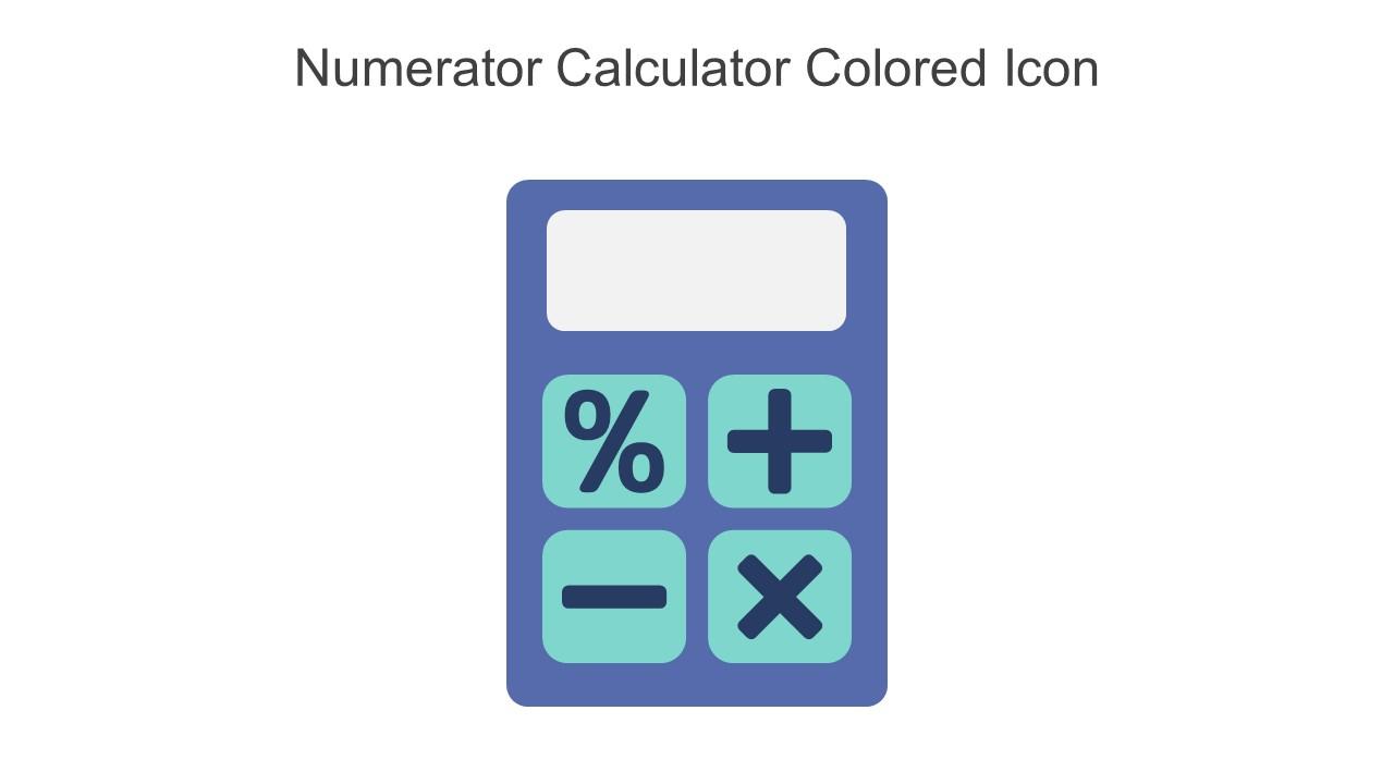Numerator Calculator Colored Icon In Powerpoint Pptx Png And Editable Eps Format Slide01