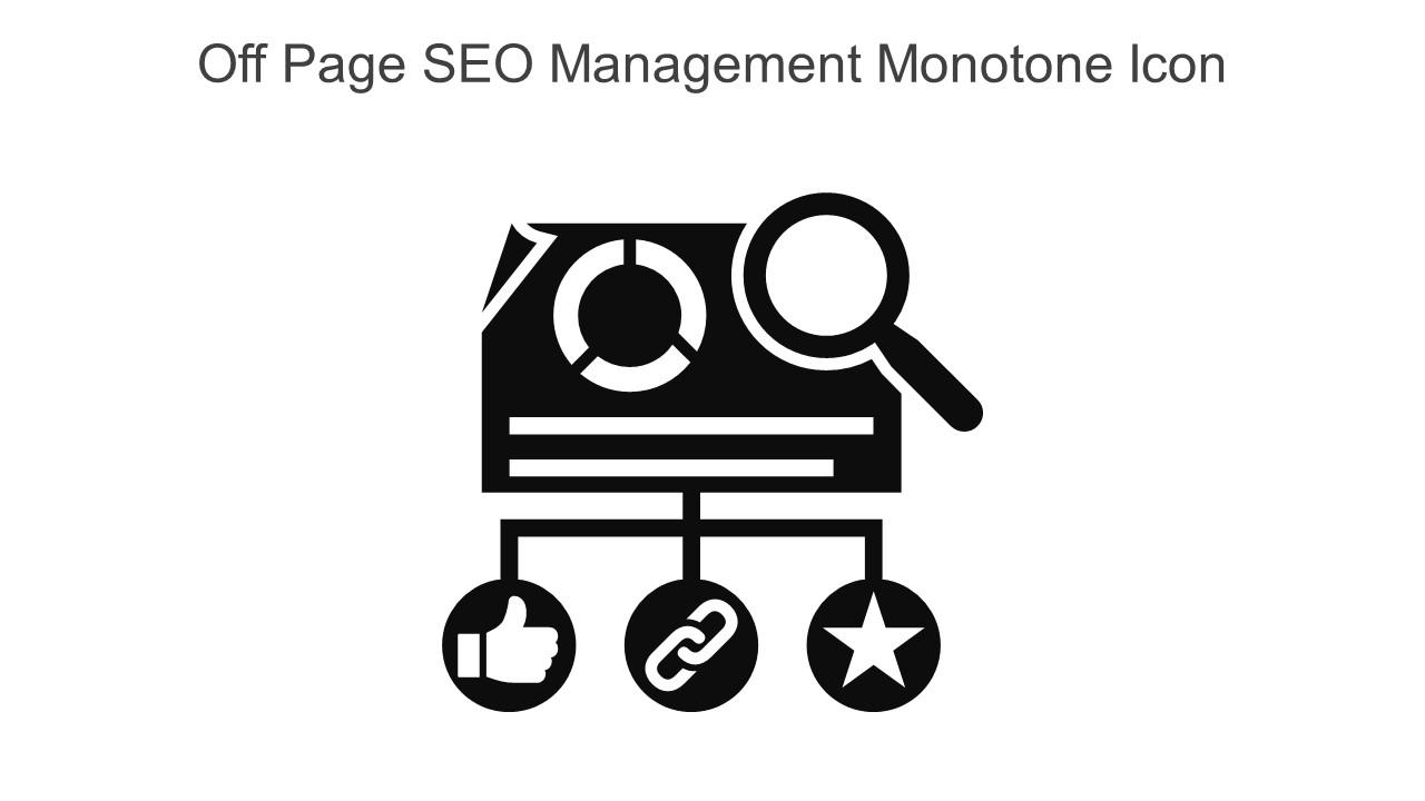 Off Page SEO Management Monotone Icon In Powerpoint Pptx Png And Editable Eps Format Slide01