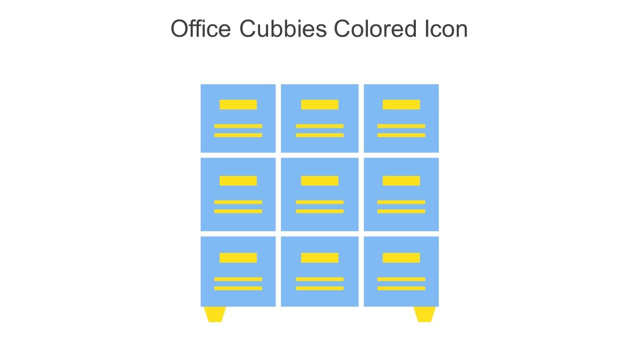 Office Cubbies Colored Icon In Powerpoint Pptx Png And Editable Eps Format