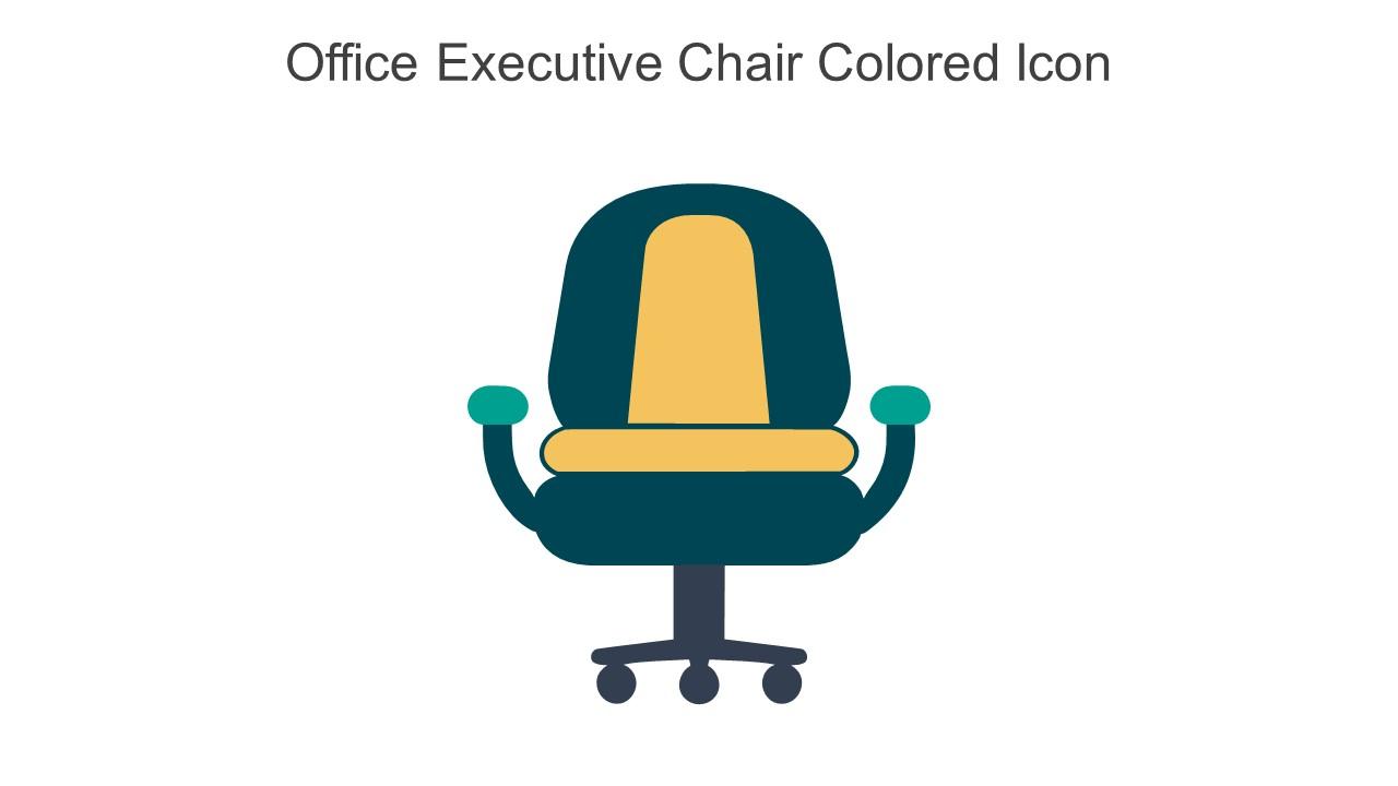 Office Executive Chair Colored Icon In Powerpoint Pptx Png And Editable Eps Format