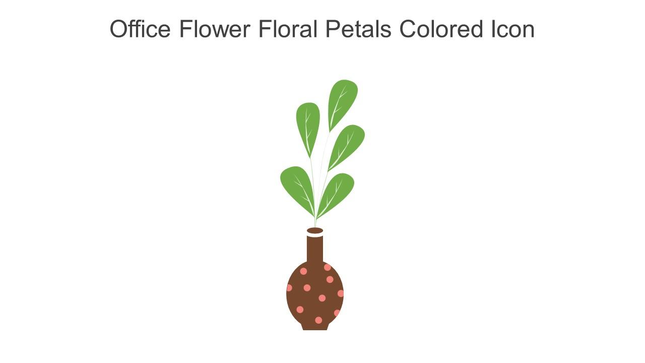 Office Flower Floral Petals Colored Icon In Powerpoint Pptx Png And Editable Eps Format