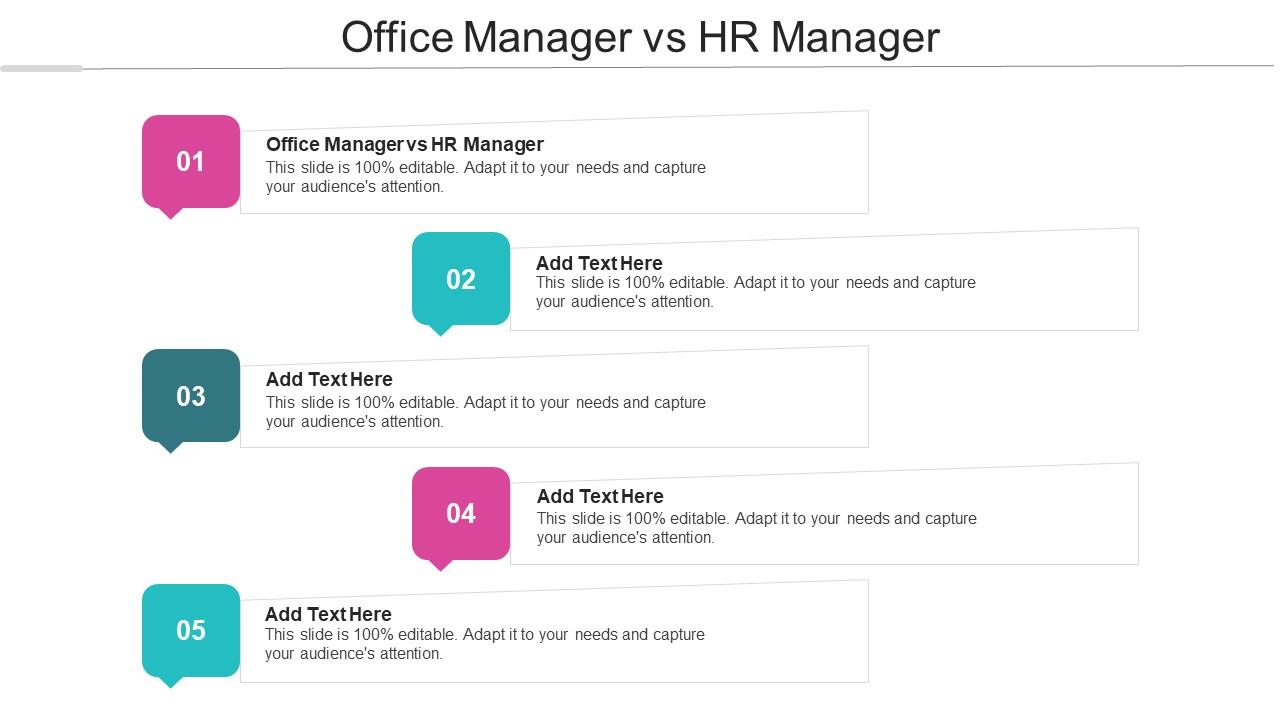 Office Manager Vs HR Manager Ppt Powerpoint Presentation Portfolio Icons Cpb Slide01