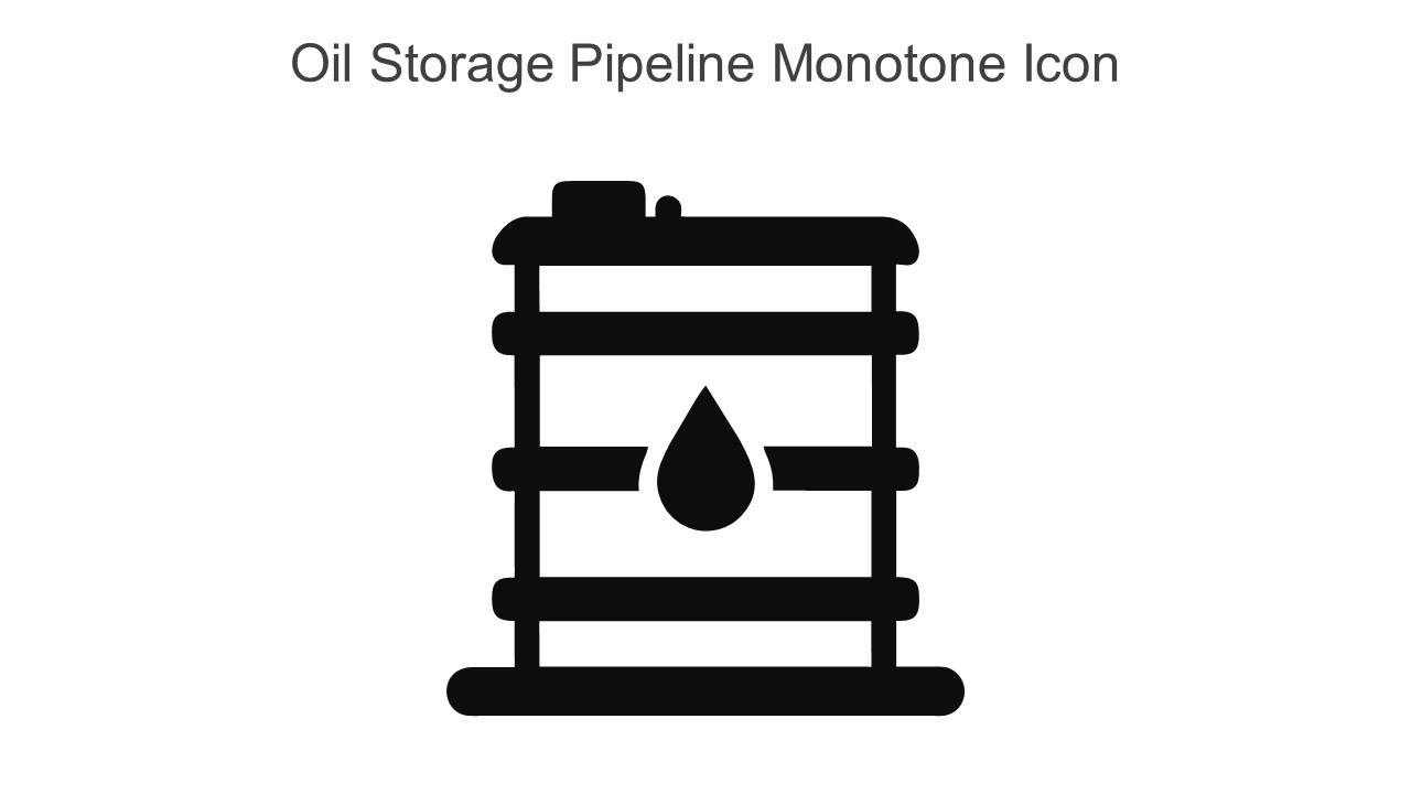 Oil Storage Pipeline Monotone Icon In Powerpoint Pptx Png And Editable Eps Format