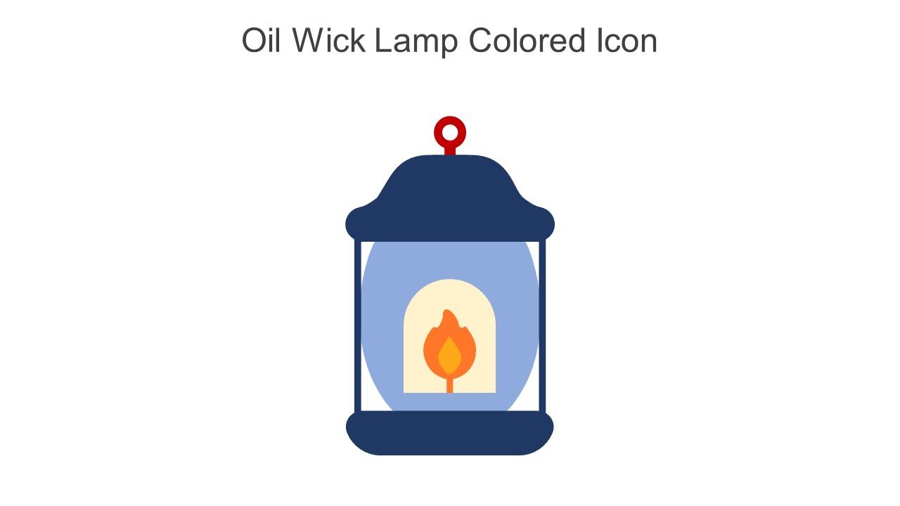 Oil Wick Lamp Colored Icon In Powerpoint Pptx Png And Editable Eps Format