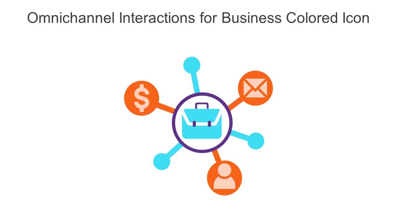 Omnichannel Interactions For Business Colored Icon In Powerpoint Pptx Png And Editable Eps Format Slide01