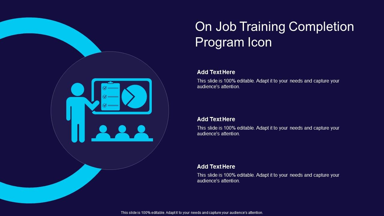 On Job Training Completion Program Icon Slide01
