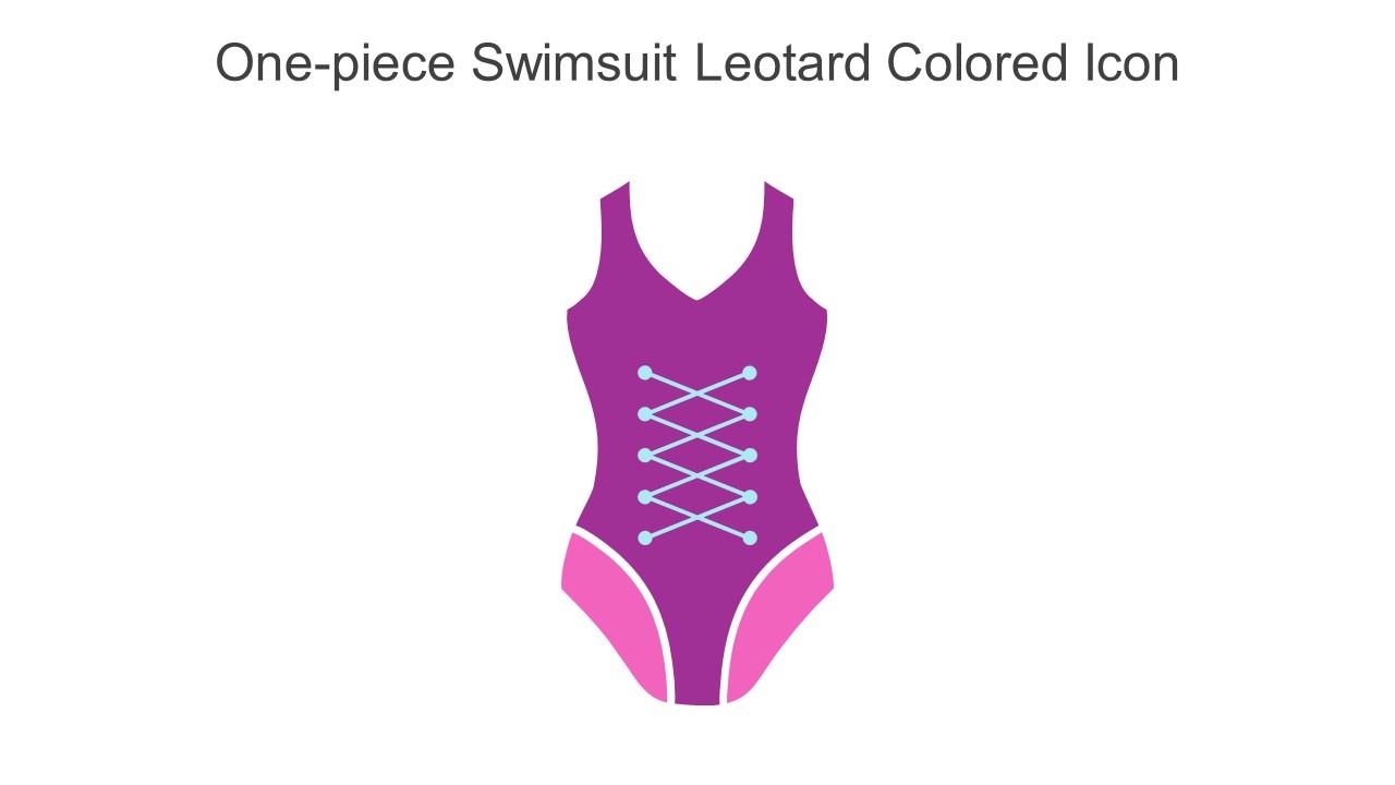 One Piece Swimsuit Leotard Colored Icon In Powerpoint Pptx Png And Editable Eps Format