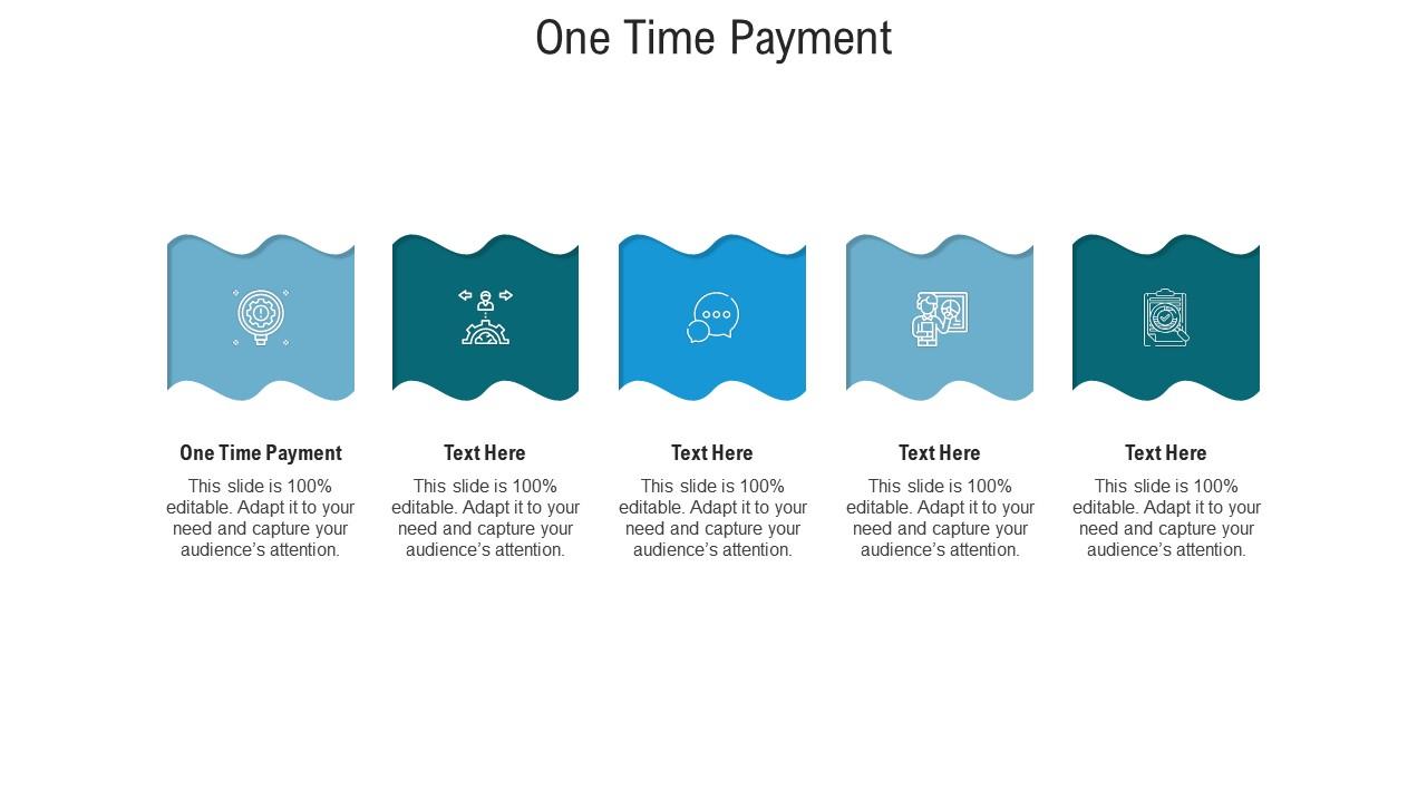 One time payment ppt powerpoint presentation icon visuals cpb Slide01