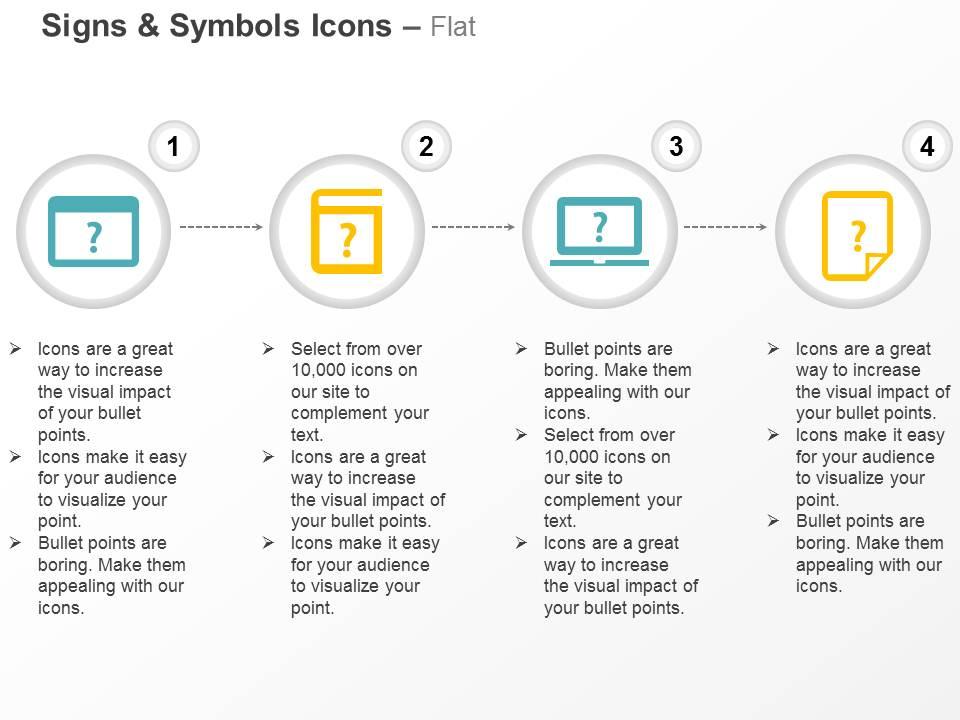 Online and manual help no information from laptop faq ppt icons graphics Slide01