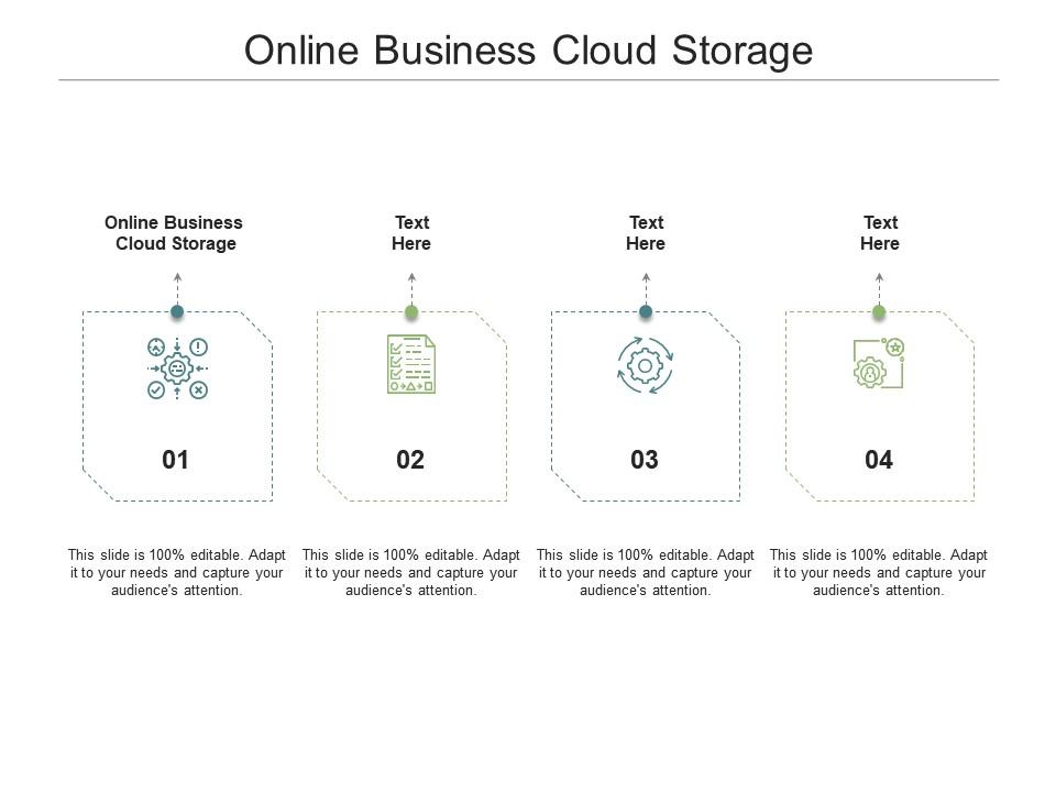 Online business cloud storage ppt powerpoint presentation icon guide cpb Slide01