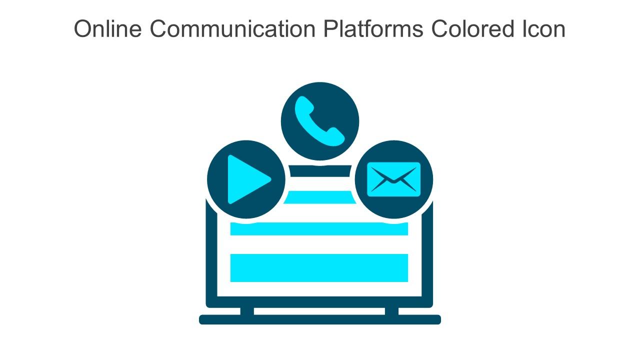 Online Communication Platforms Colored Icon In Powerpoint Pptx Png And Editable Eps Format