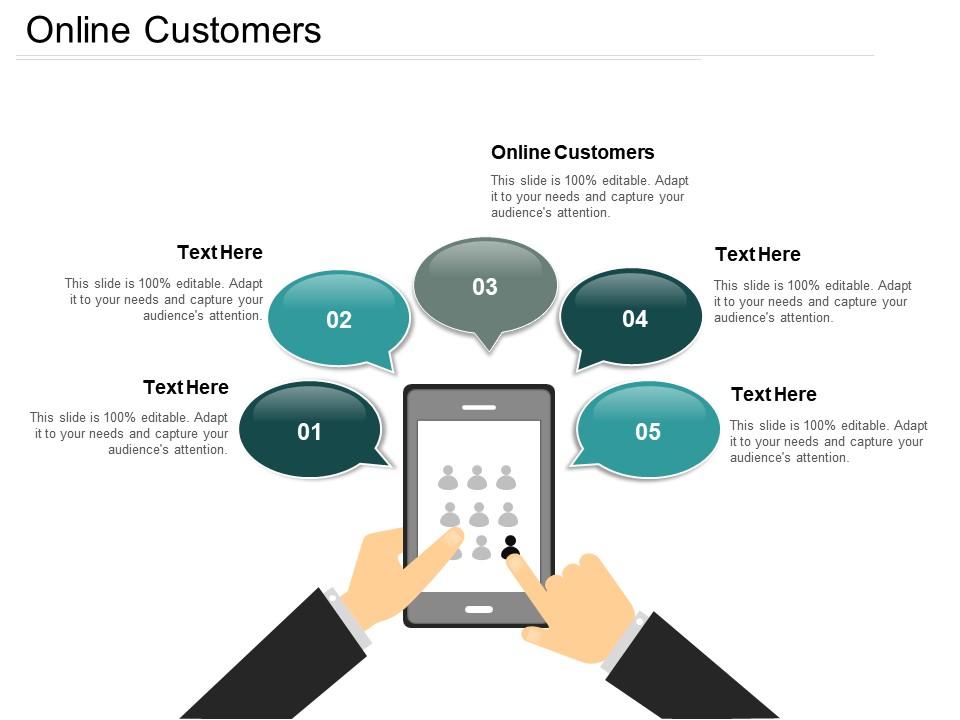 Online customers ppt powerpoint presentation icon examples cpb Slide01