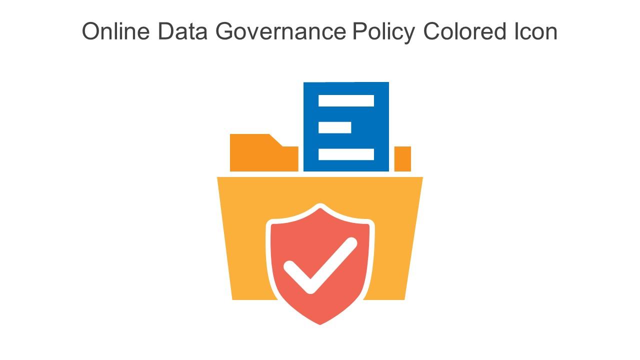 Online Data Governance Policy Colored Icon In Powerpoint Pptx Png And Editable Eps Format Slide01